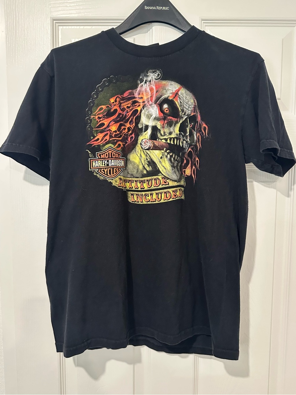 Harley-Davidson Munich Germany Men's Black Graphic Skull T-Shirt